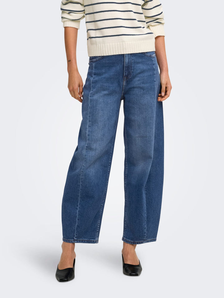 Only 15391053 Jessica jeans low croth-baggy fit blue denim - L32