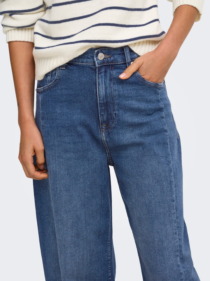 Only 15391053 Jessica jeans low croth-baggy fit blue denim - L32