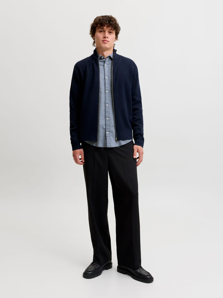 Jack &amp; Jones 12298562 Field overhemd l/m heren blue denim