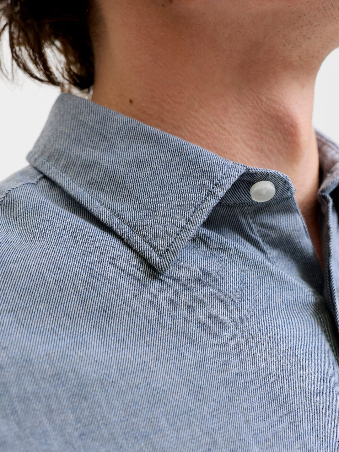 Jack &amp; Jones 12298562 Field overhemd l/m heren blue denim