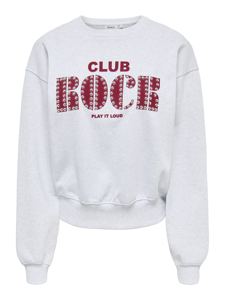 Only 15380328 Olise sweater grijs melee – dames