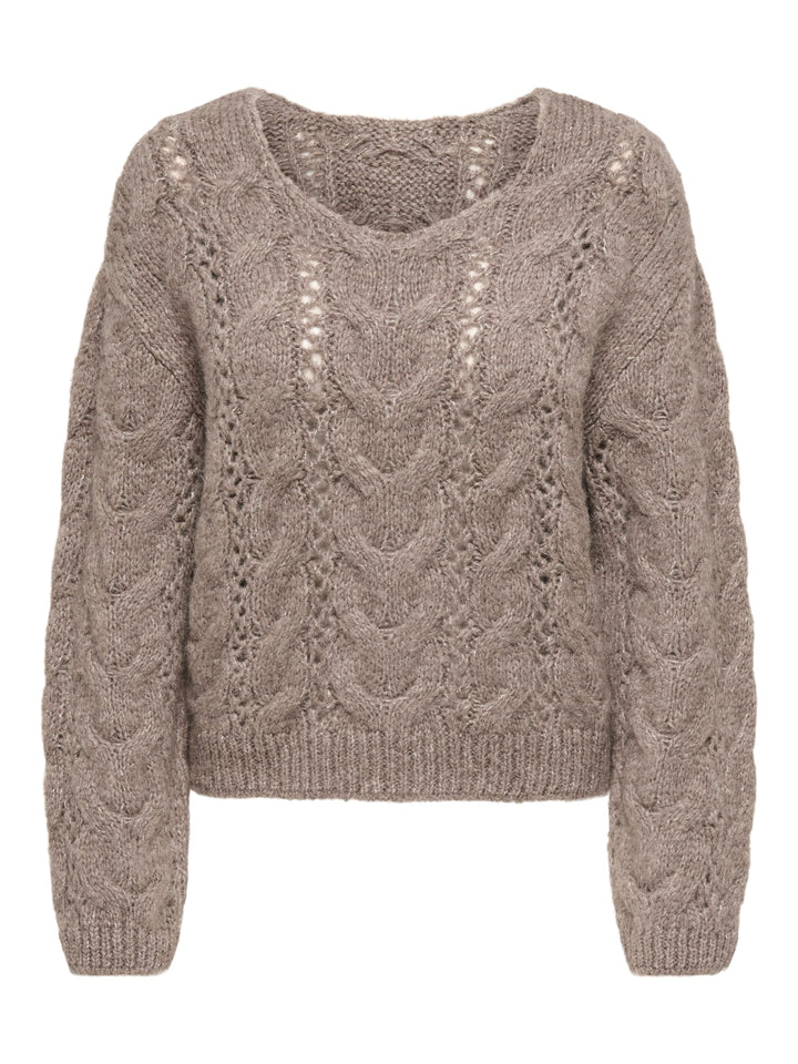 Jacqueline de Yong 15379749 Dinea trui dames – taupe