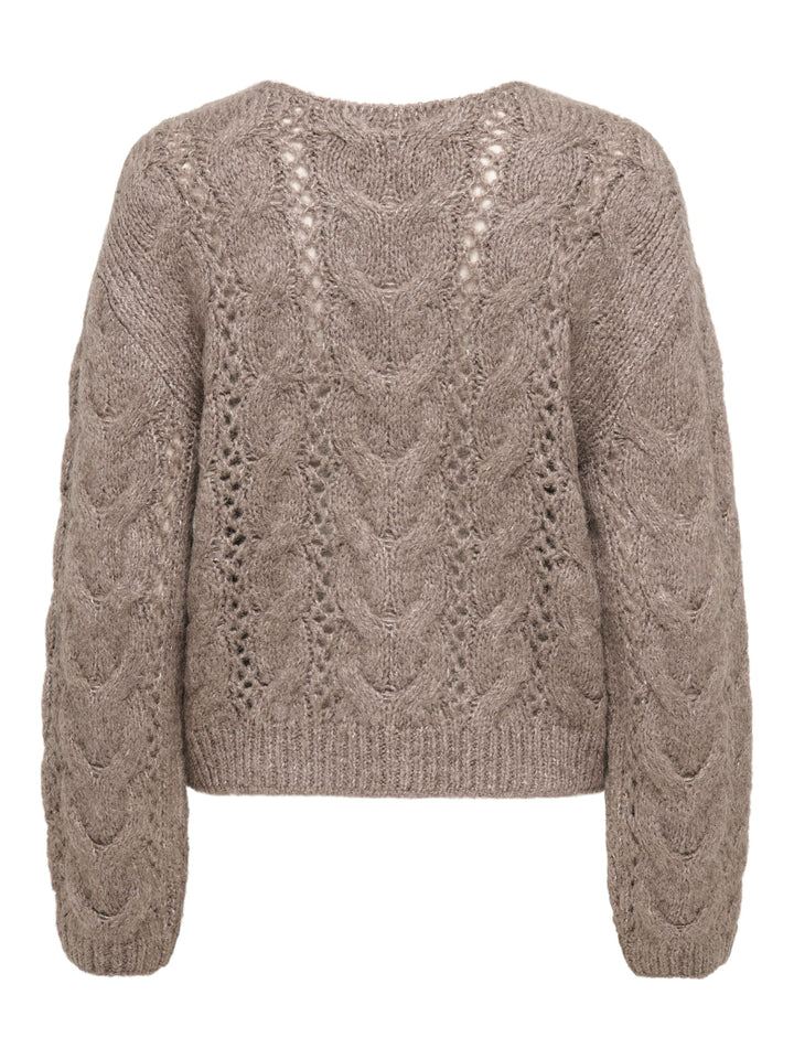 Jacqueline de Yong 15379749 Dinea trui dames – taupe