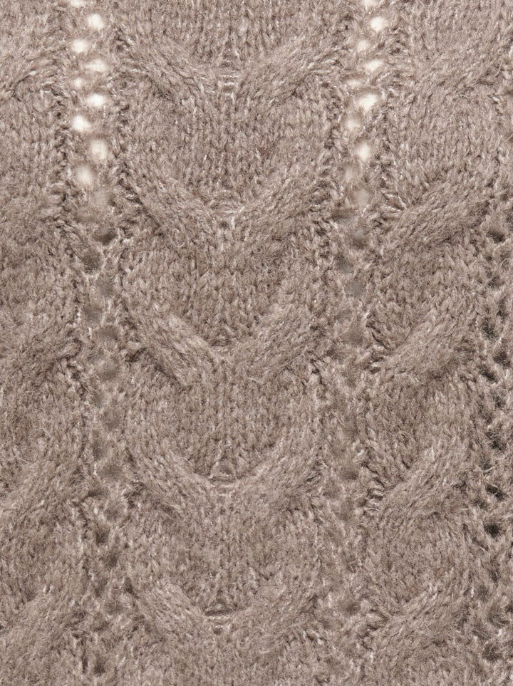 Jacqueline de Yong 15379749 Dinea trui dames – taupe