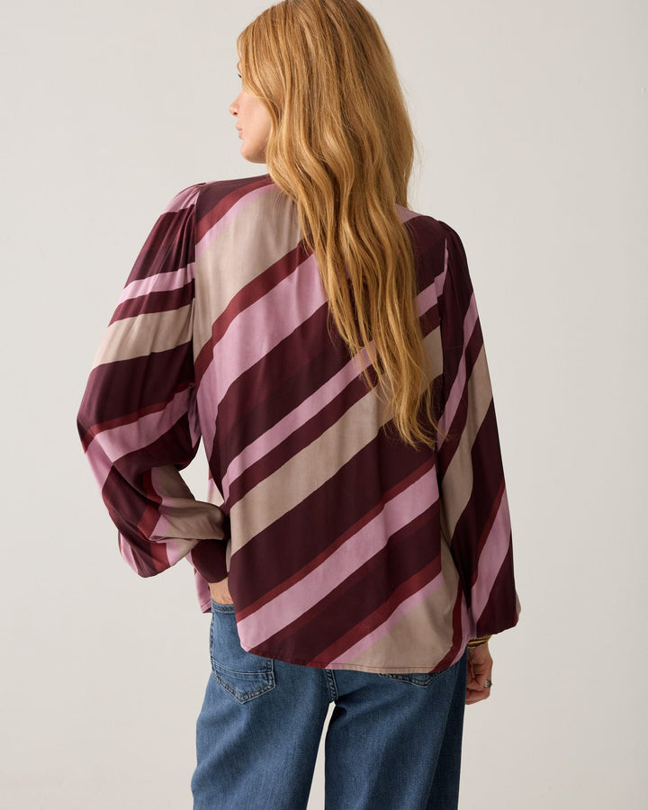 Summum blouse l/m dames rood dessin – 2s3565-12488