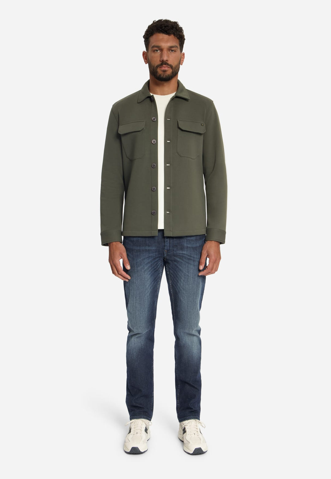 No excess 33510925 overhemd l/m heren army