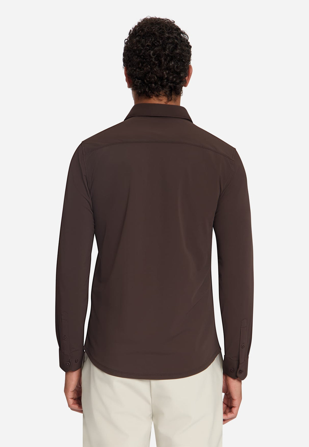 No excess 33410885SN overhemd l/m bruin – heren