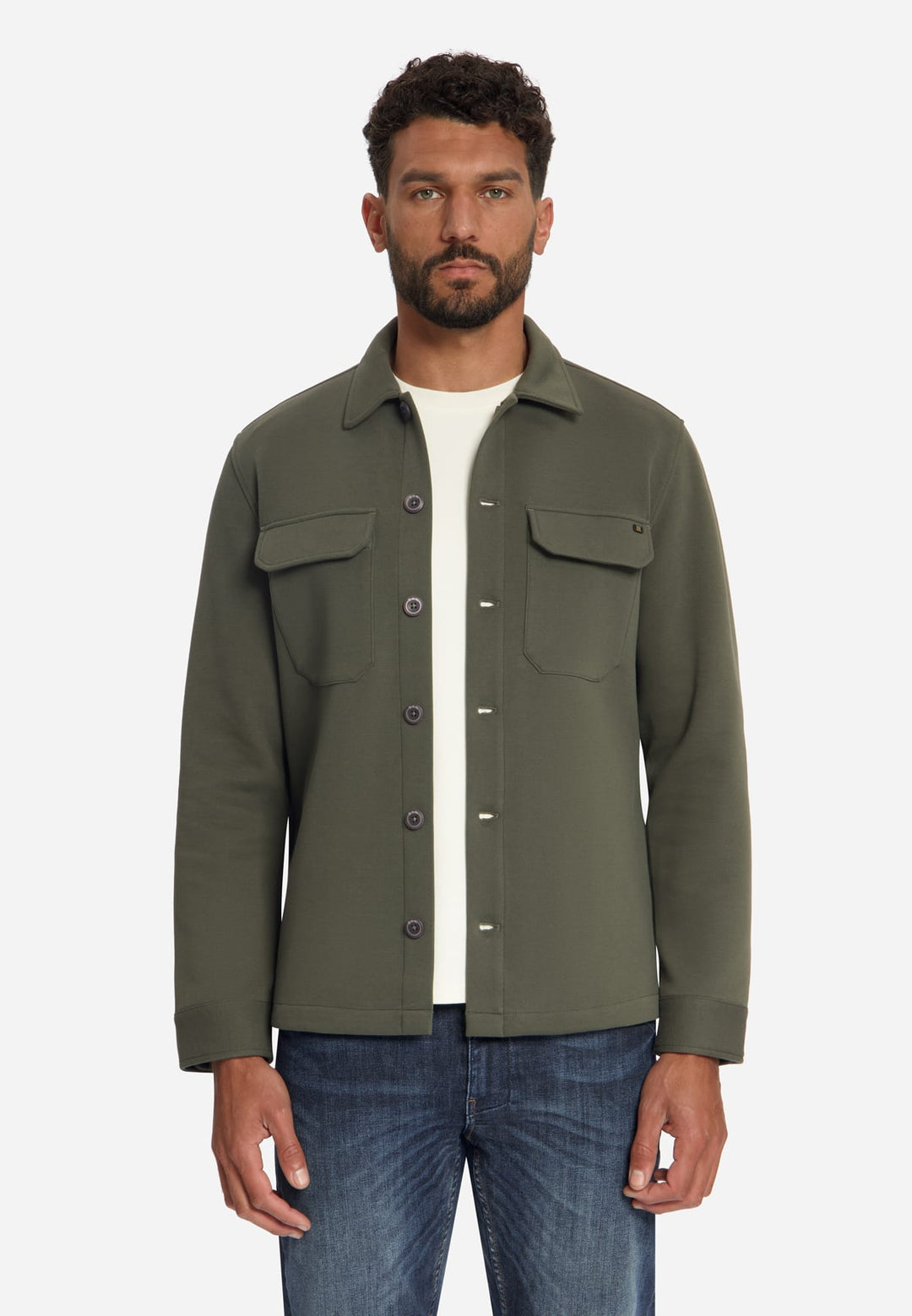 No excess 33510925 overhemd l/m heren army