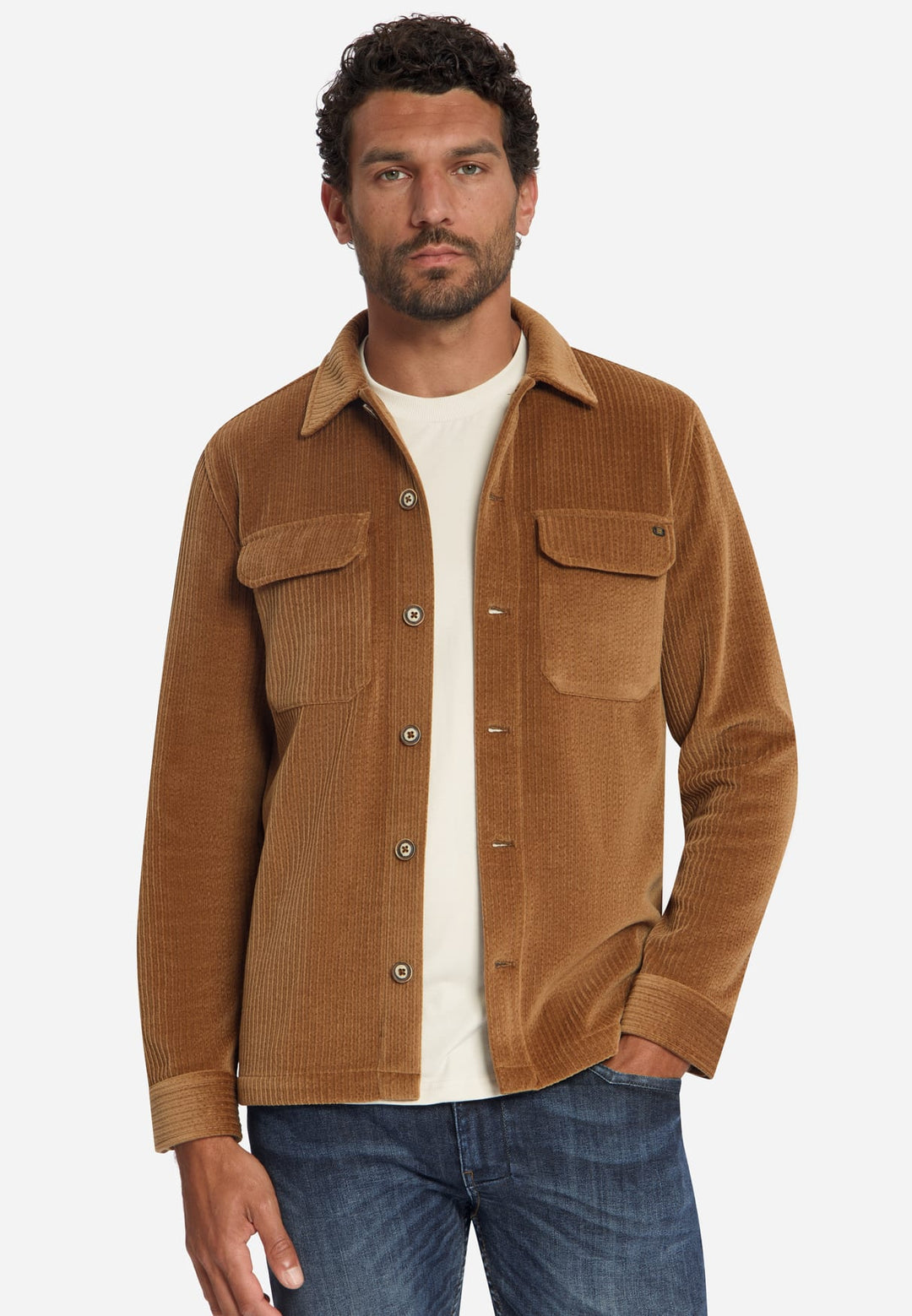 No excess overhemd l/m cognac – heren