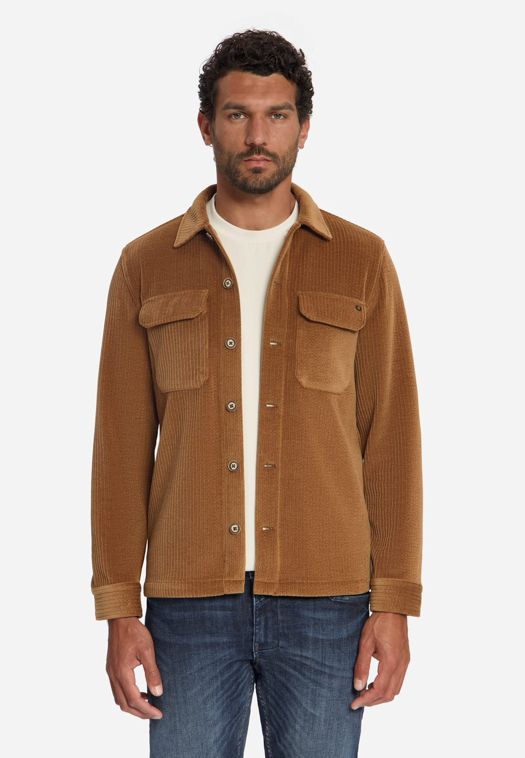 No excess overhemd l/m cognac – heren