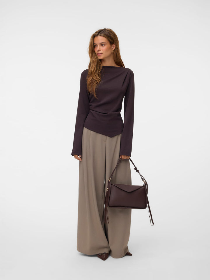 VERO MODA 10348523 Mille top l/m dames bruin