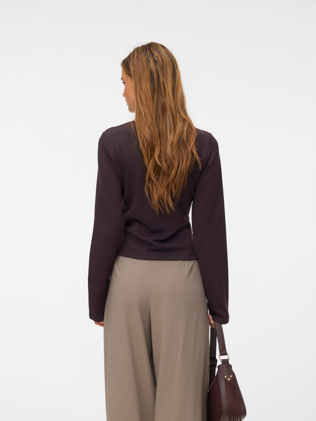 VERO MODA 10348523 Mille top l/m dames bruin