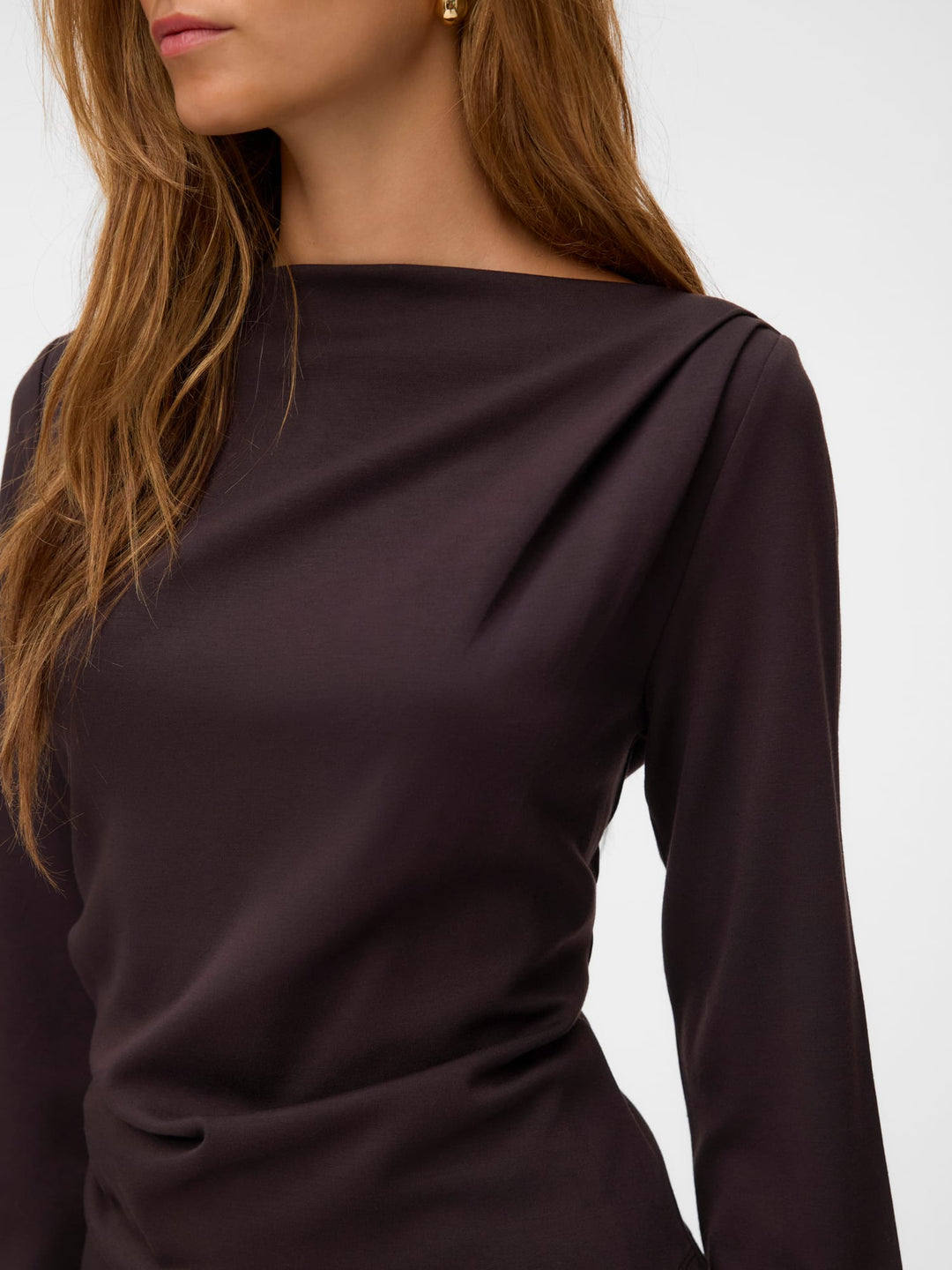 VERO MODA 10348523 Mille top l/m dames bruin