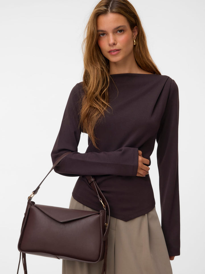VERO MODA 10348523 Mille top l/m dames bruin