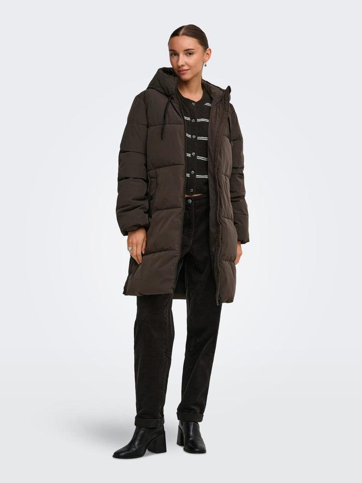 Jacqueline de Yong winterjas dames bruin – 15376758 Blair