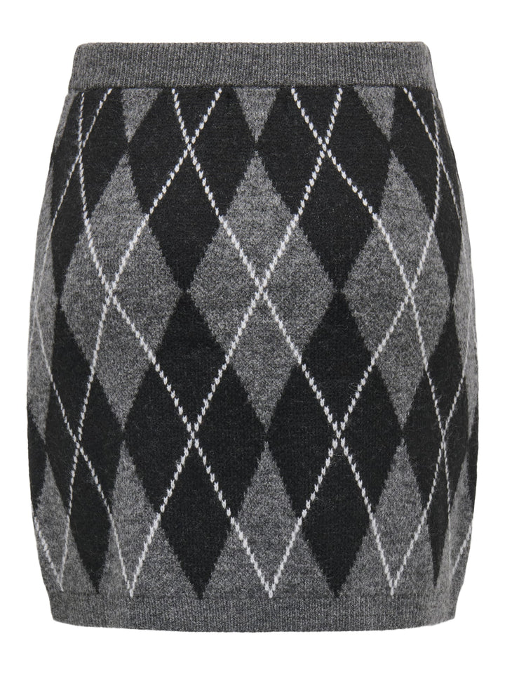 jacqueline de yong 15385362 Bianka rok kort dames grijs dessin