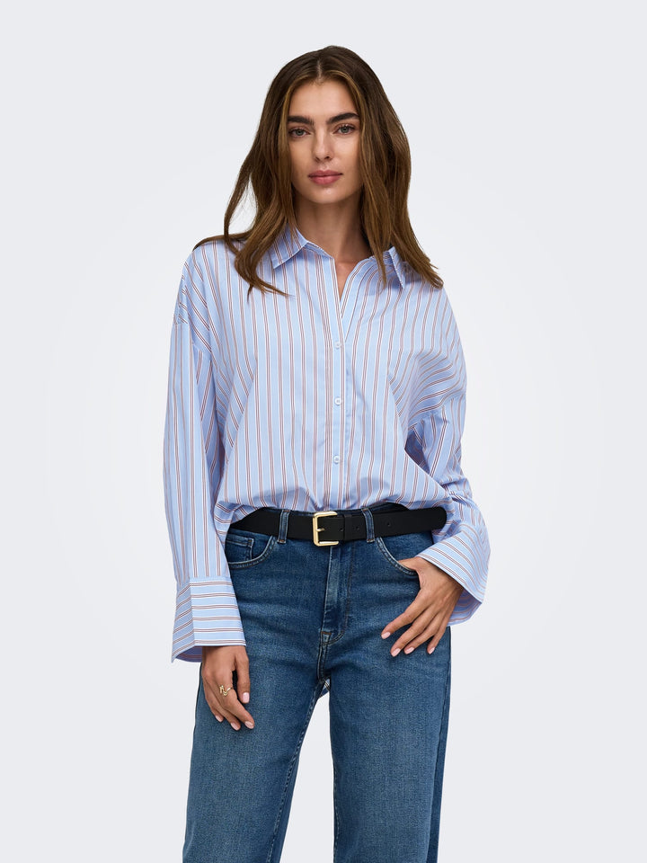 Only Oregon blouse lichtblauw – dames