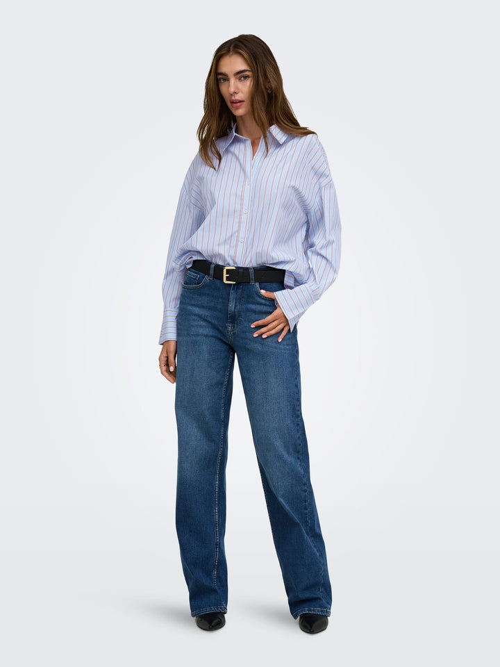 Only Oregon blouse lichtblauw – dames