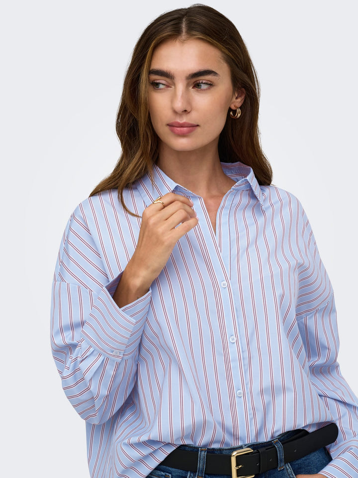 Only Oregon blouse lichtblauw – dames