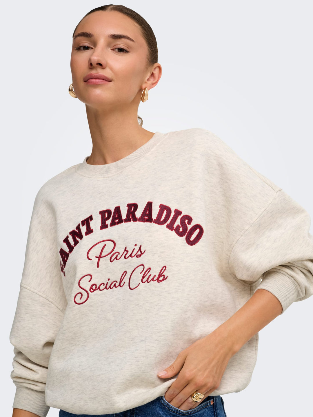 jacqueline de yong 15370526 Mesa sweater dames beige