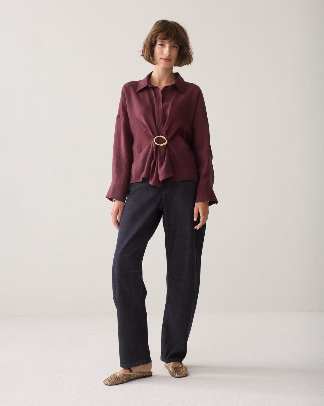 Summum blouse l/m dames bordeaux – 2s3524-12492