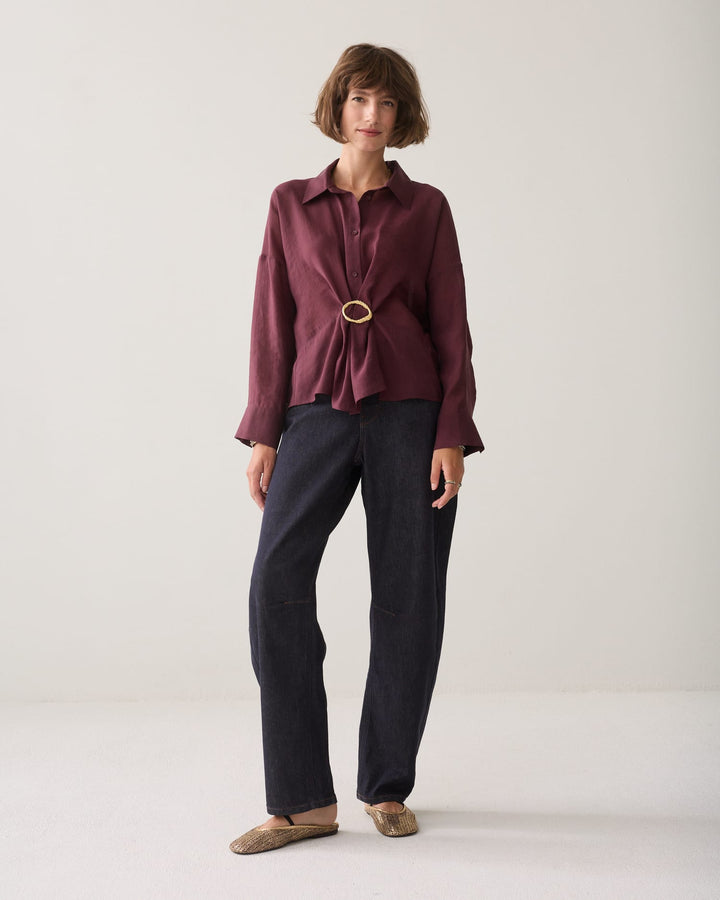 Summum blouse l/m dames bordeaux – 2s3524-12492