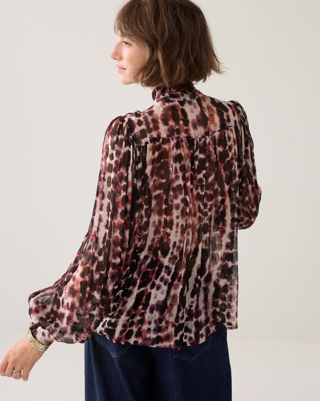 Summum blouse l/m dames rood dessin