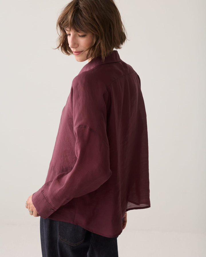 Summum blouse l/m dames bordeaux – 2s3524-12492