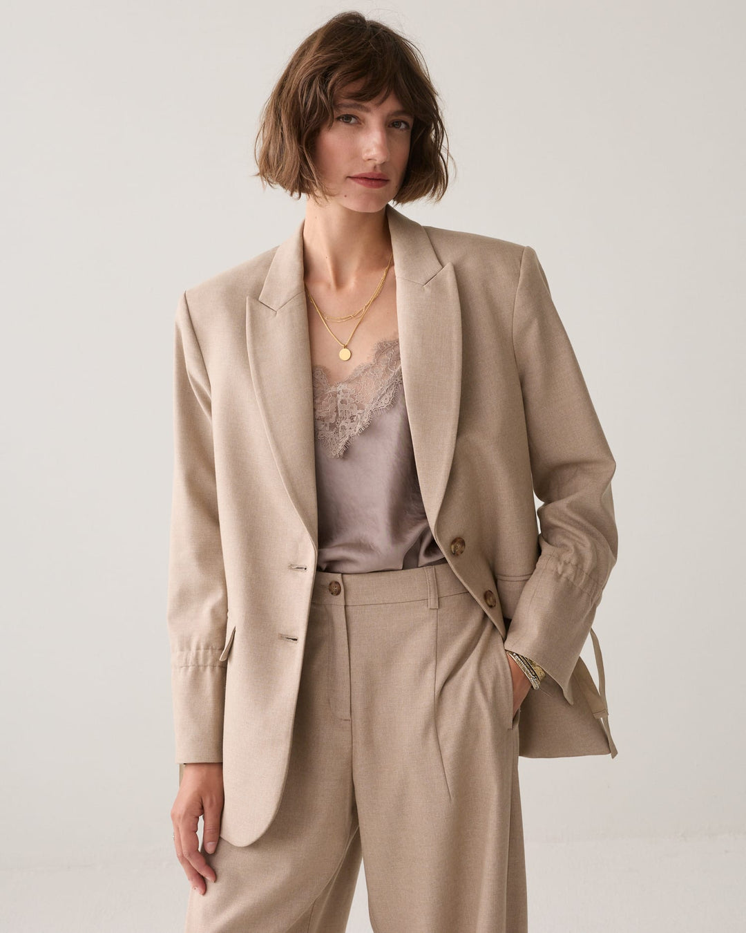 Summum blazer dames taupe