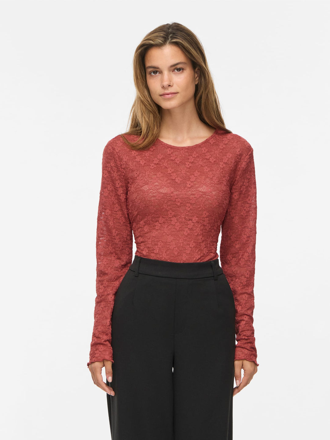 Vila 14119318 Fay top l/m dames framboos