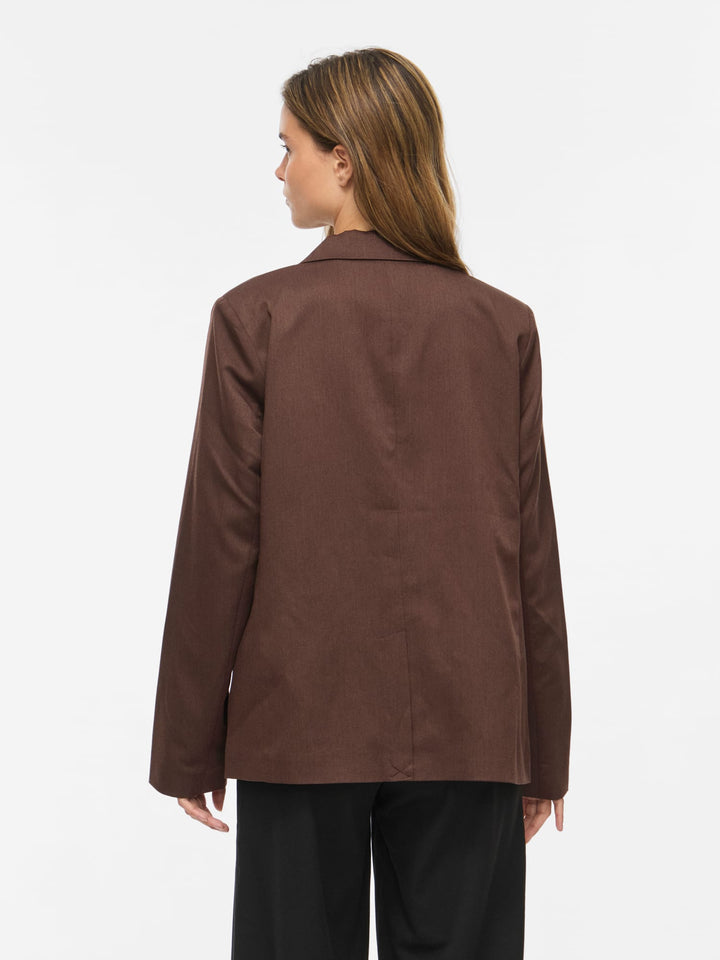 Vila 14117543 Bella blazer dames bruin