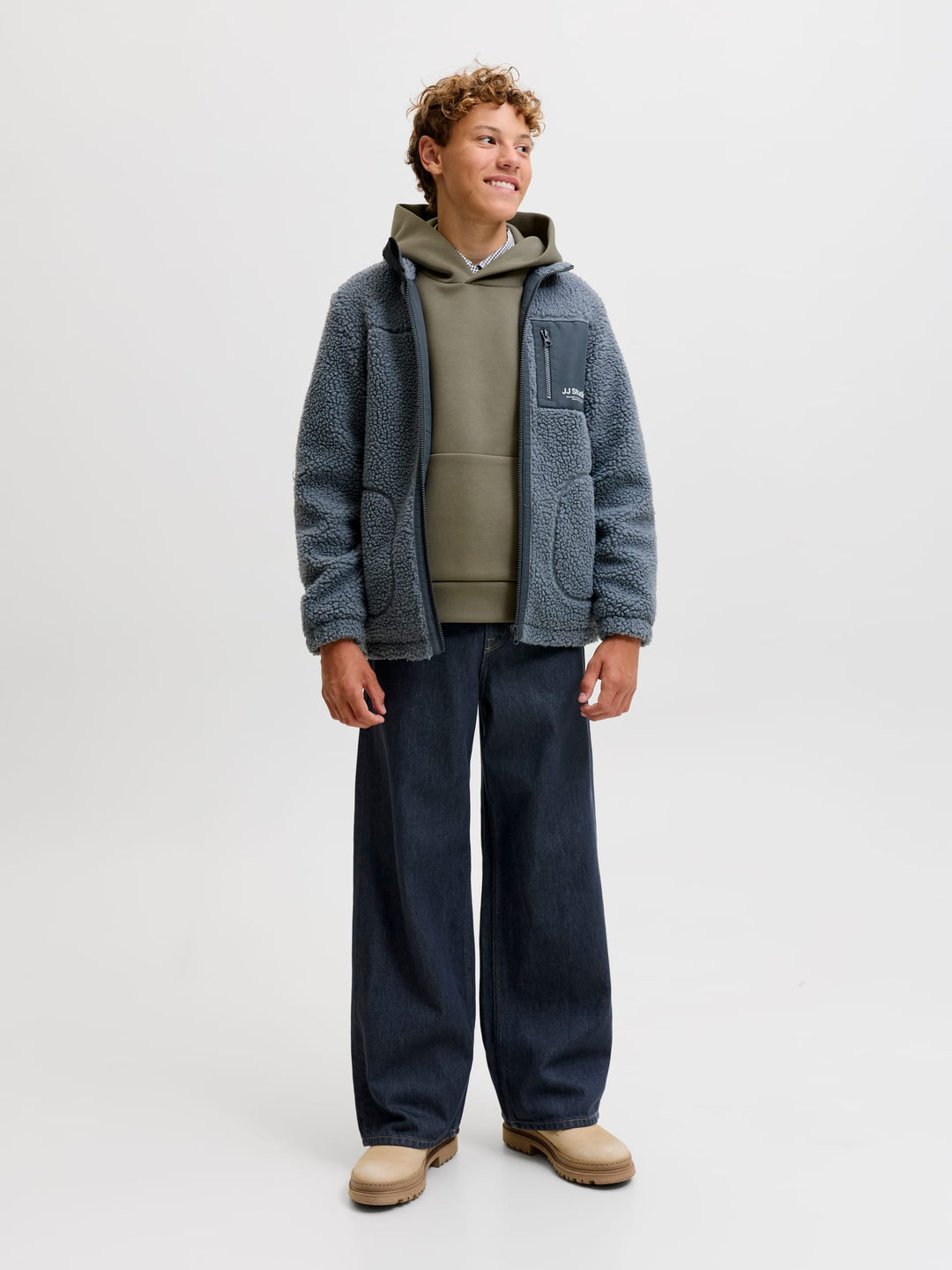 jack & jones kids sweater jongens olijf