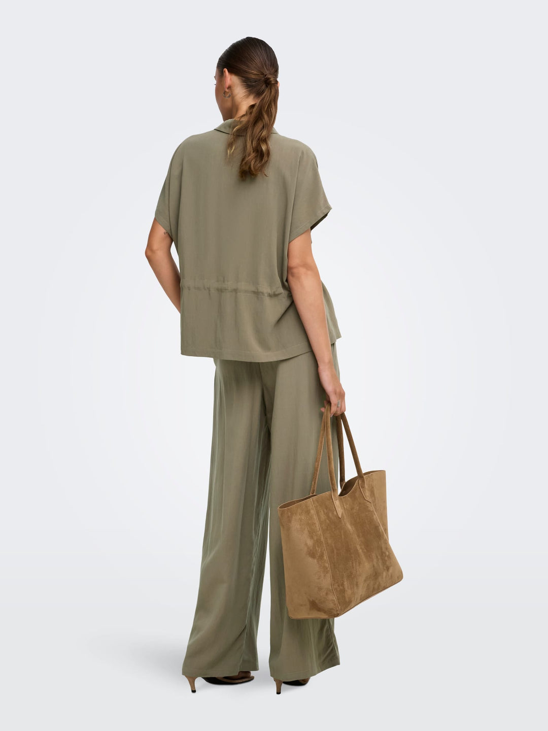 Jacqueline de Yong Laya blouse kaki – dames