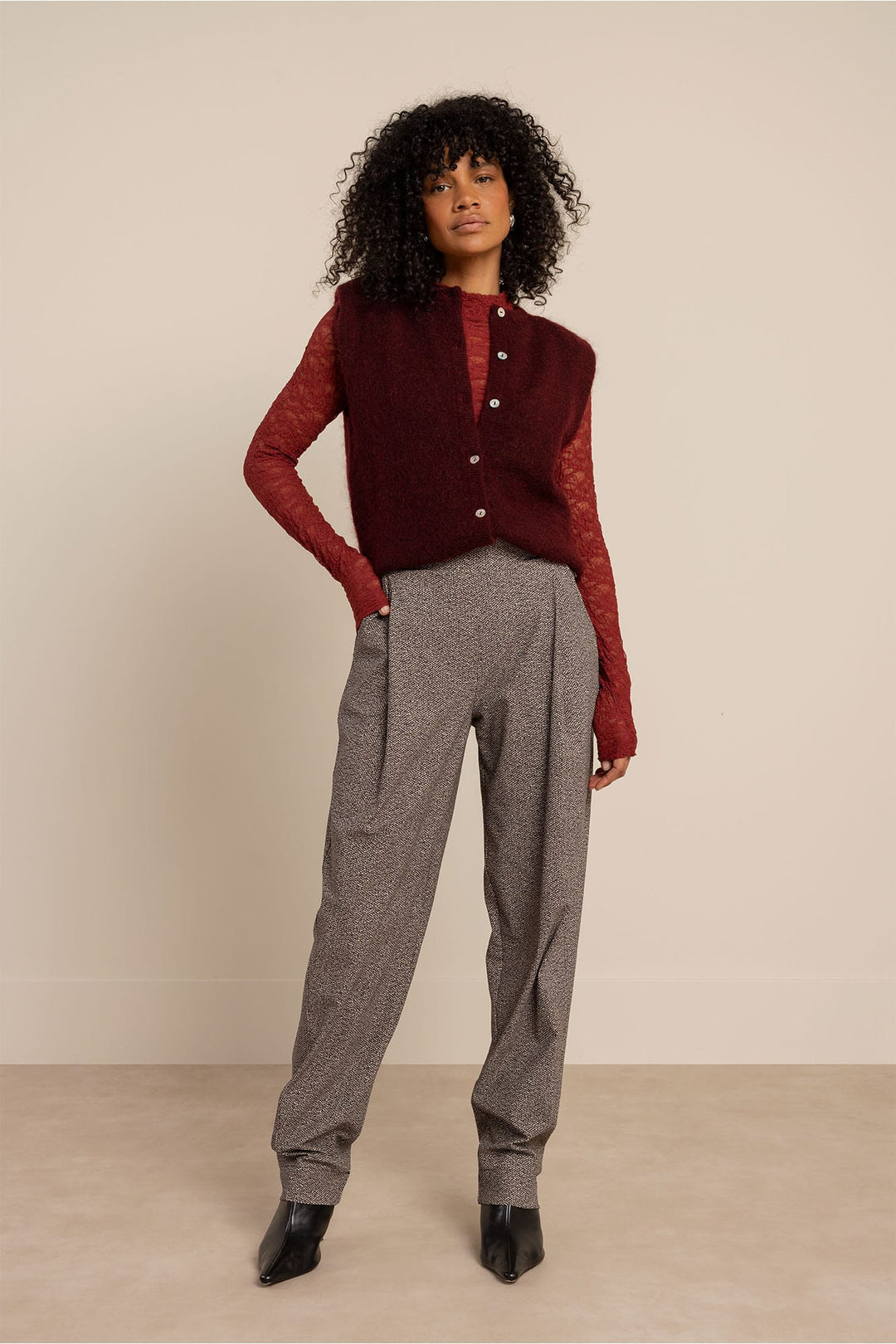 Studio Anneloes 14331 top l/m meisjes steenrood