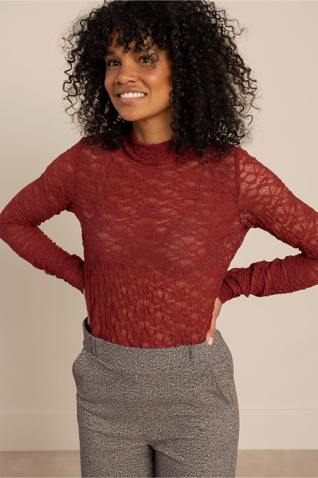 Studio Anneloes 14331 top l/m meisjes steenrood