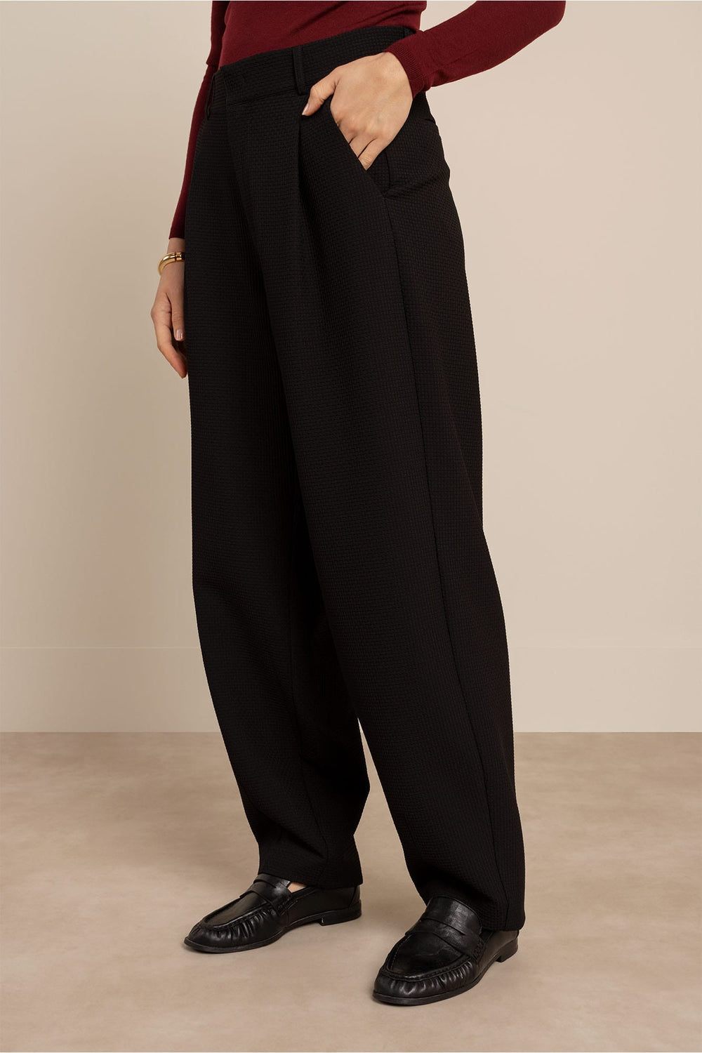 Studio Anneloes 14328 lange broek meisjes zwart dessin