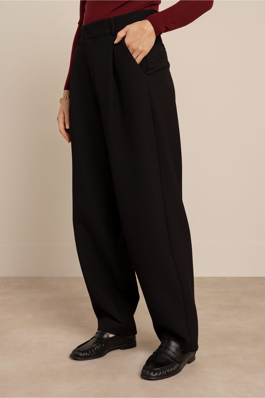 Studio Anneloes 14328 lange broek meisjes zwart dessin