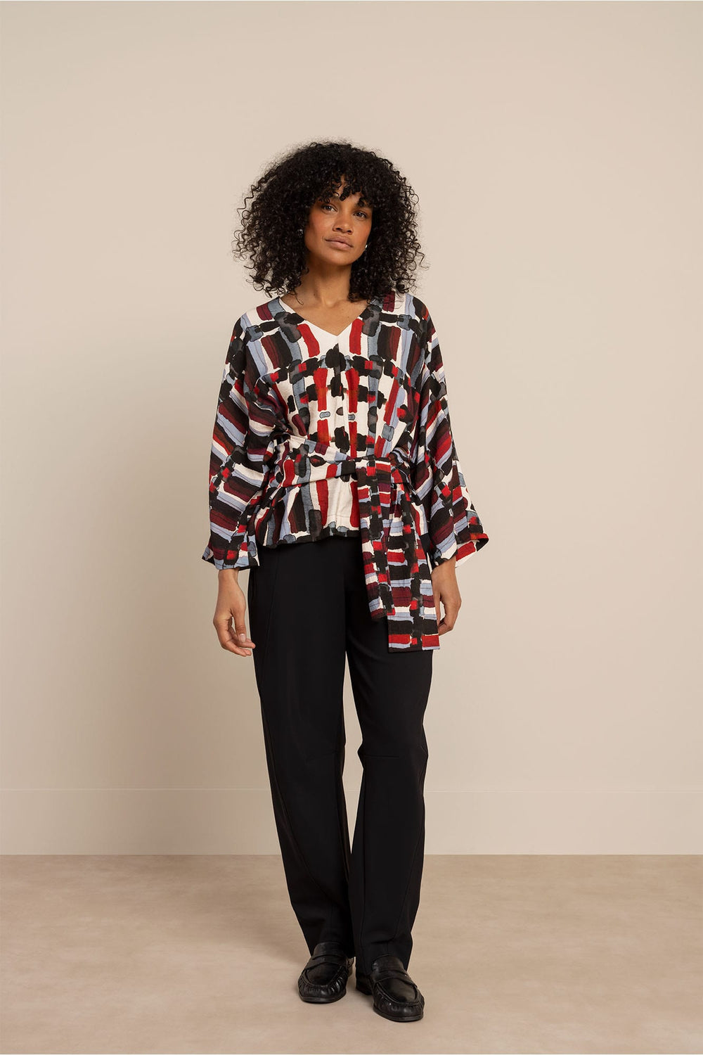 Studio Anneloes 14354 beau top l/m dames ecru dessin