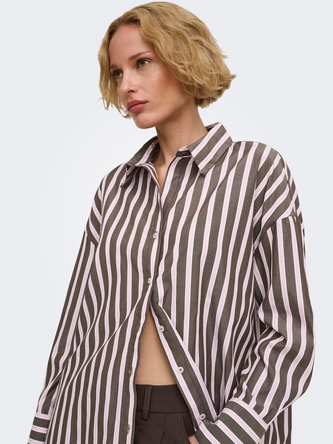 Only blouse l/m dames bruin dessin – Oregon