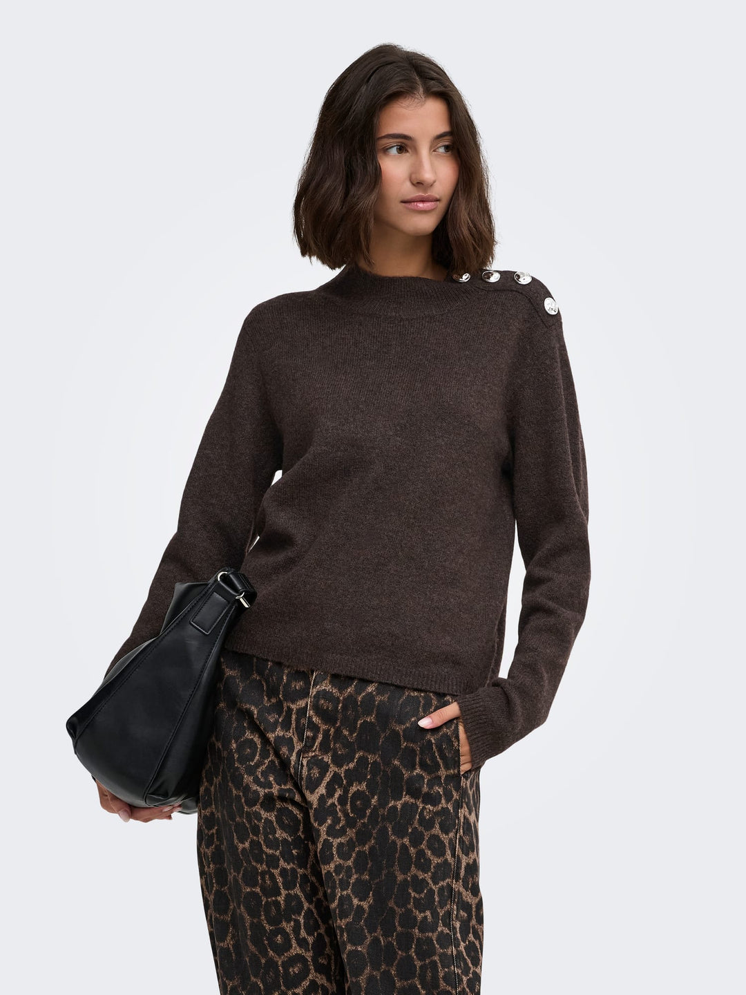 Jacqueline de Yong 15385391 super trui bruin – dames