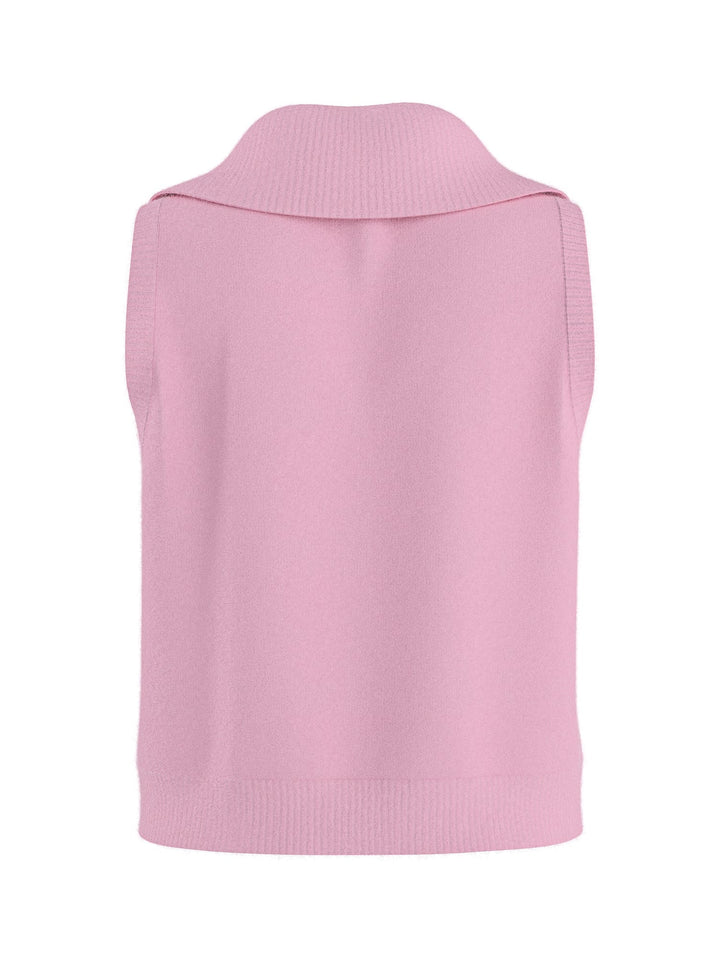 Hype drop 32000923 Nisrine gilet gebreid roze