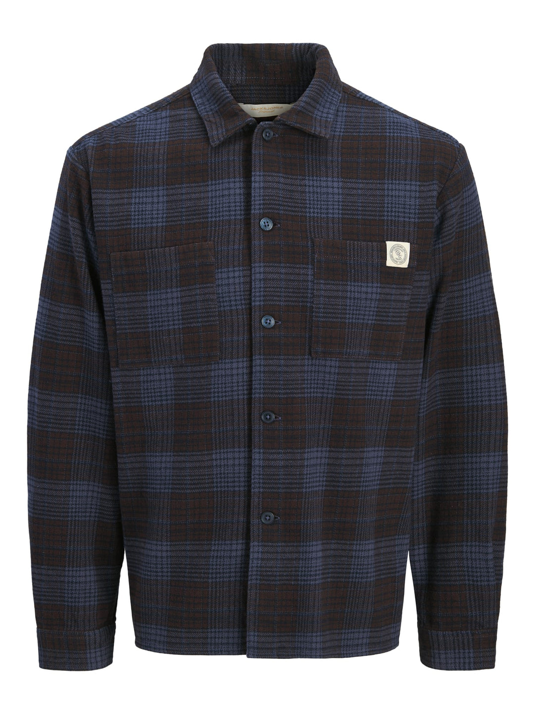 Jack &amp; Jones 12301093 Frediriksberg overhemd grijs dessin – heren