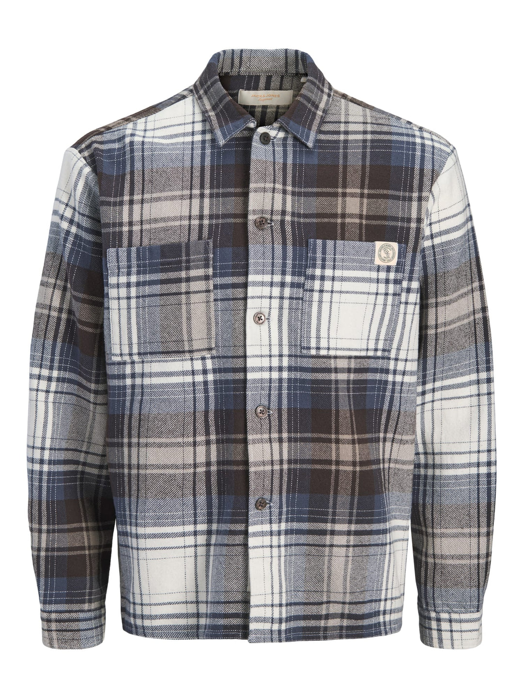 Jack &amp; Jones 12301093 Frederiksberg overhemd bruin dessin – heren