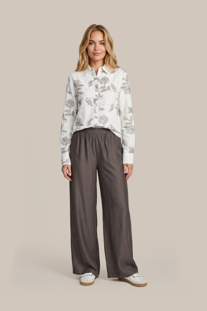G-Maxx blouse l/m dames zand dessin – 26NTG02 Sile