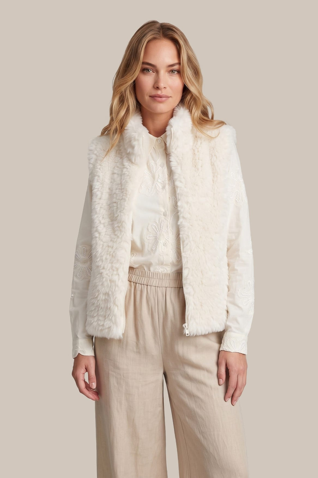 G-Maxx 26NCG01 Laluna gilet dames taupe