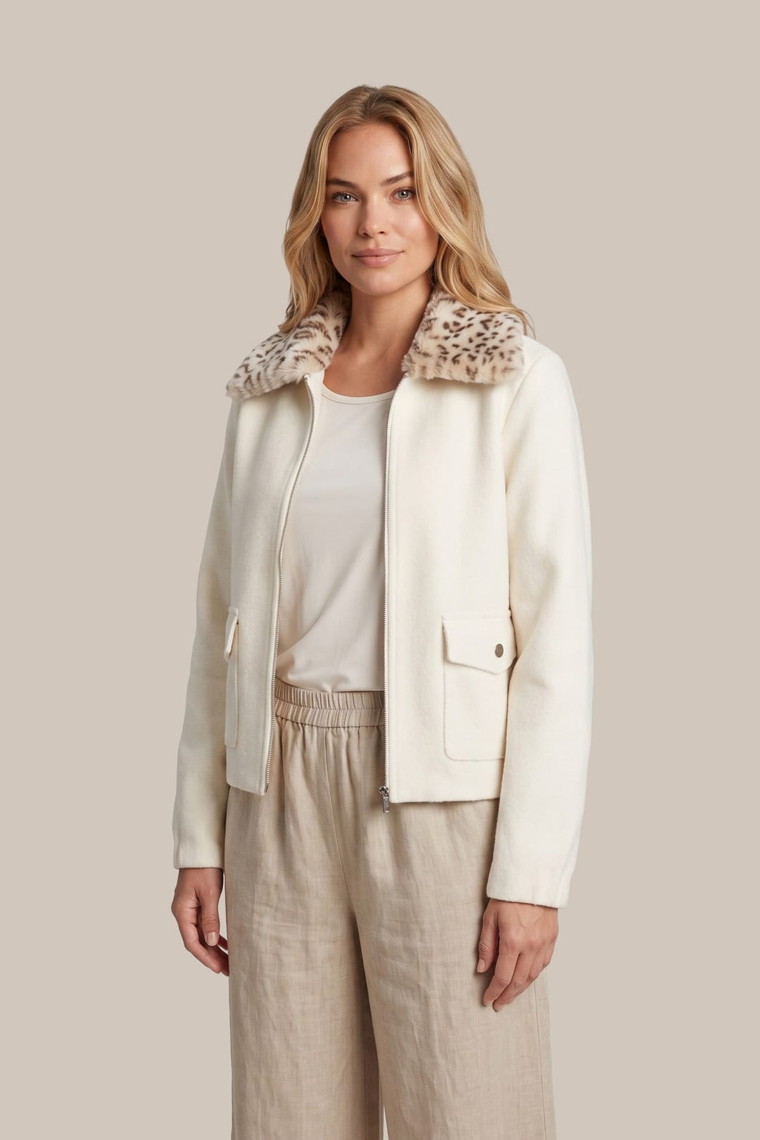 G-Maxx 26NMG02 Dallan vest gebreid taupe
