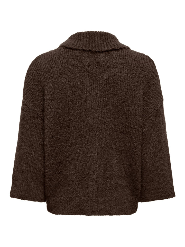 Only 15375131 Maggie vest gebreid bruin – dames