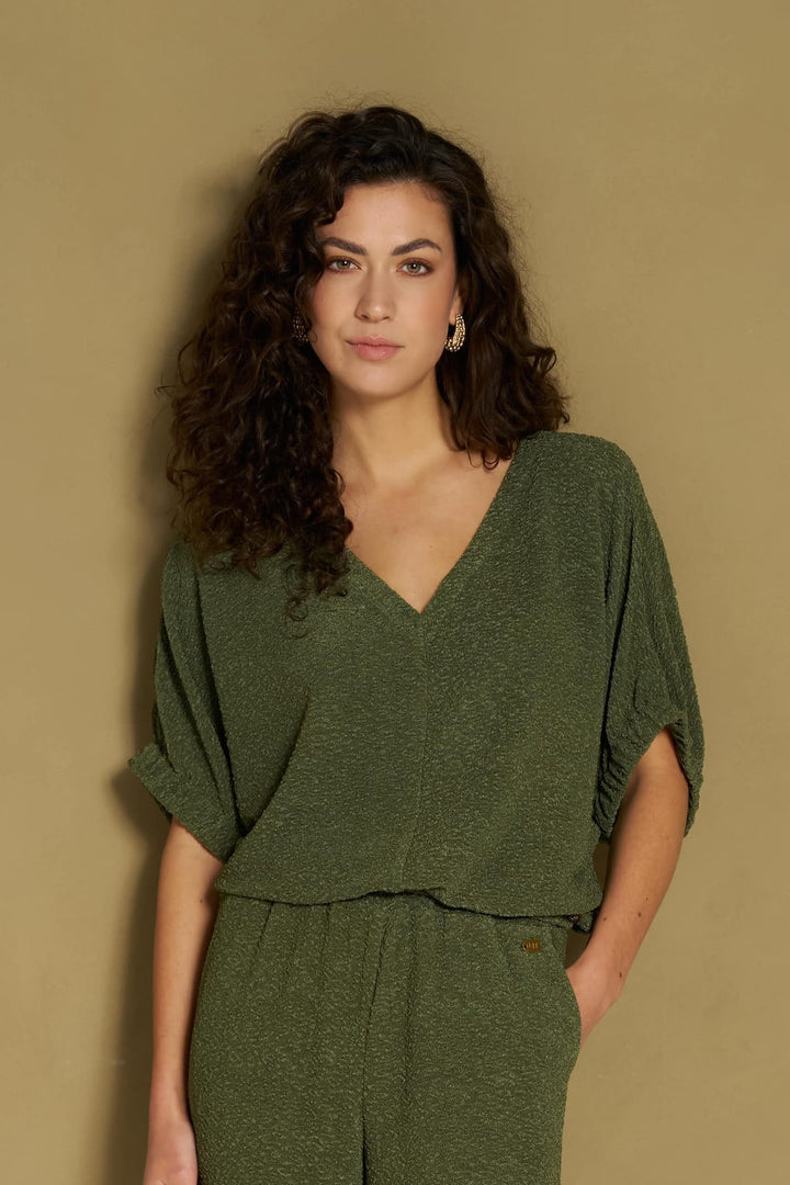 Lofty Manner RH15 - Top Hima - Structured B – dames top - Army