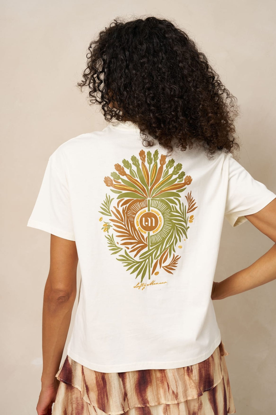 Lofty Manner RH55 T'Shirt Imma - Boxy Reg – dames - Off-white