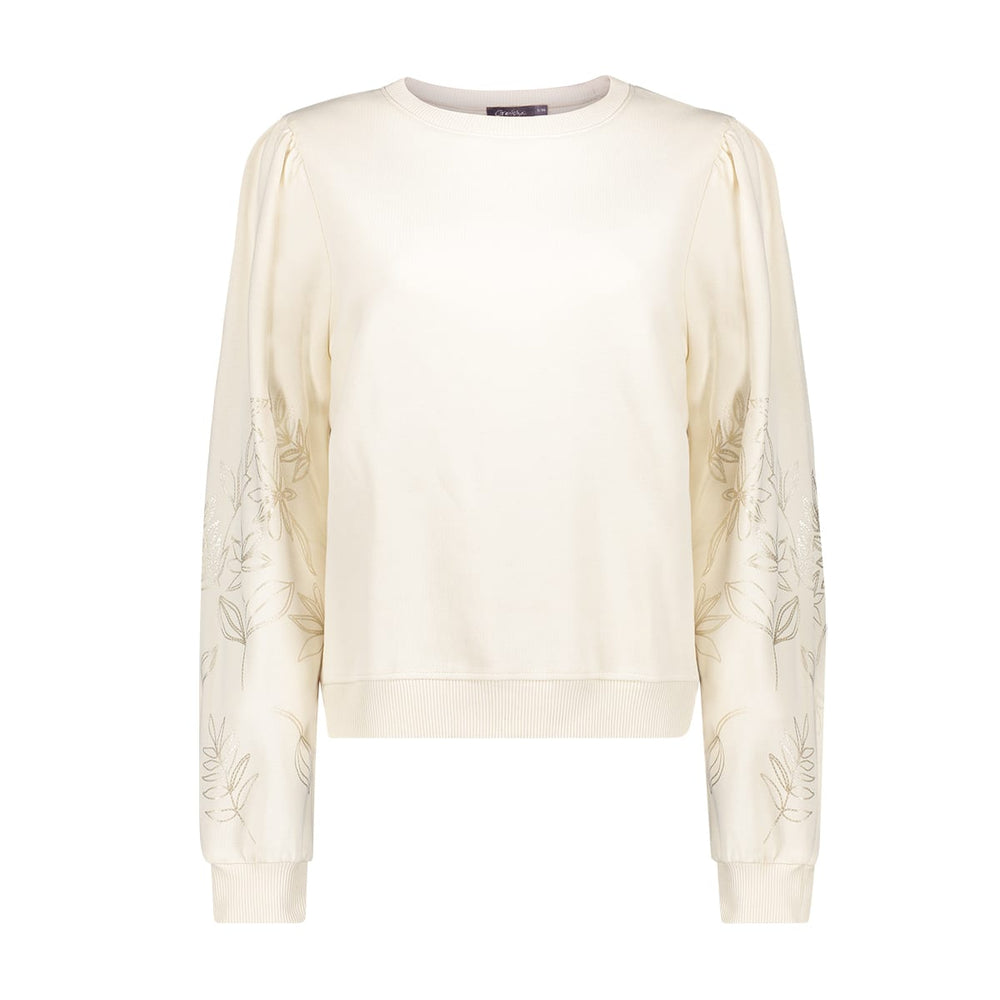 Geisha 62530-60 beige sweater dames – trendy en comfortabel